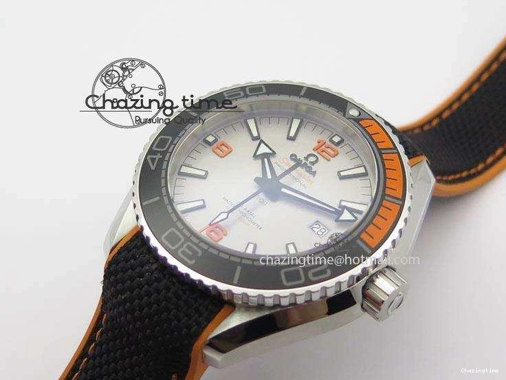 0411 ComfortFit 2016 Planet Ocean 45mm SS JHF Gray Dial On Nylon Strap A 8226